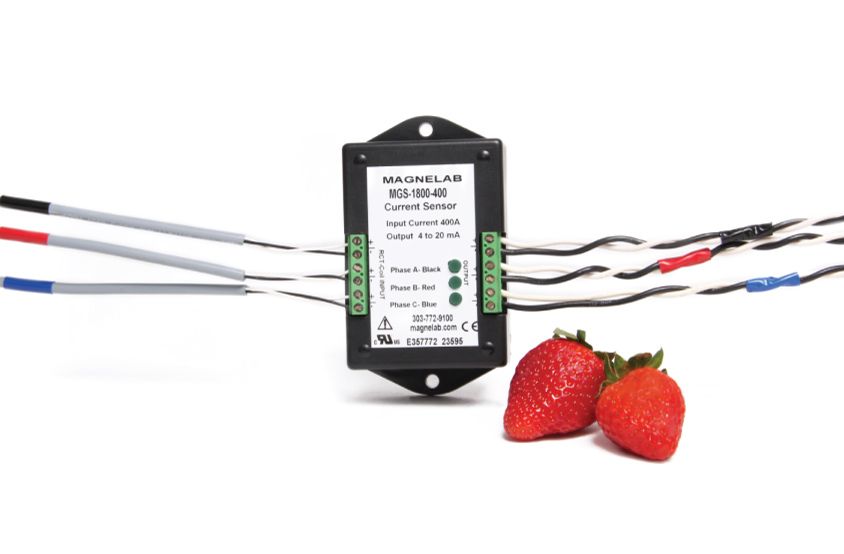 Three-Phase Rogowski Coil Current Sensor, AC Input > 4-20 mA DC Output MGS-1800